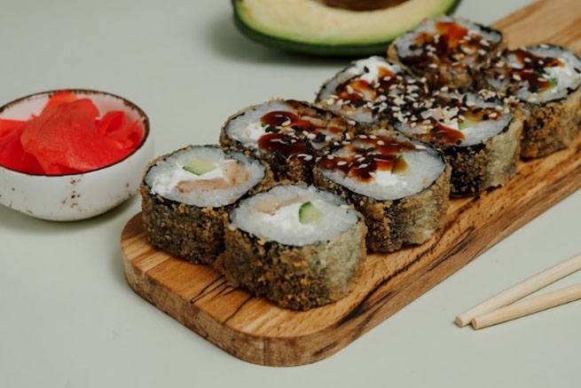 Фото Ролл "Горячий с угрем"